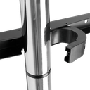 TV gulvstand - 49-70". V-fod, maks. 40kg, Krom