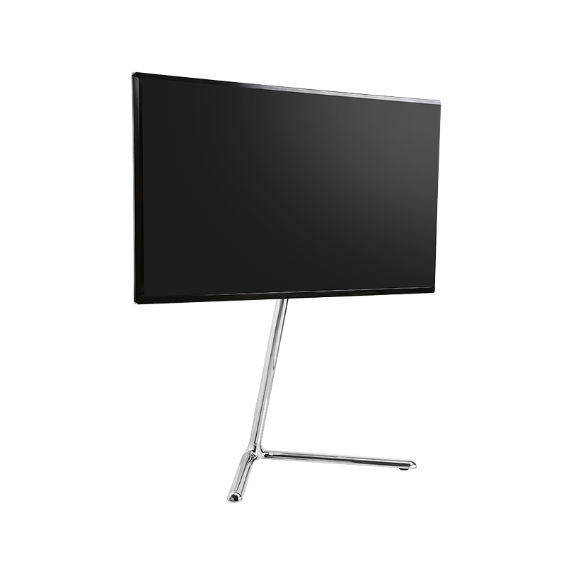 TV gulvstand - 49-70". V-fod, maks. 40kg, Krom