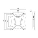 TV/monitor vægbeslag - 13-27" maks. 25kg
