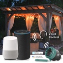 WiFi stikkontakt, Tuya - 1 x CEE7/3, 16A/3680W (IP44)
