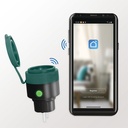 WiFi stikkontakt, Tuya - 1 x CEE7/3, 16A/3680W (IP44)