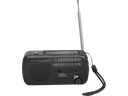 Dynamo FM radio m. solpanel, Sort