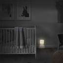 LED natlampe m. skumringssensor, 2700K, firkantet