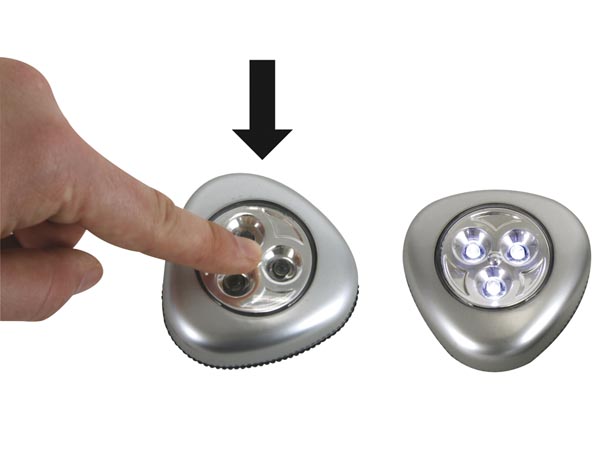 Selvklæbende LED lamper - 3 stk.