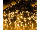 Udendørs solcelle LED lyskæde - 100 Varm Hvide LEDs (12m)