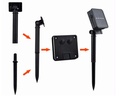 Udendørs solcelle LED lyskæde - 100 Røde LEDs (12m)
