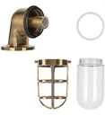 Lanterne væglampe, udendørs - AHOI E27 Bronze nikkel (IP44)