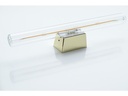 Lampeholder/fatning - S14d, metalisk Guld