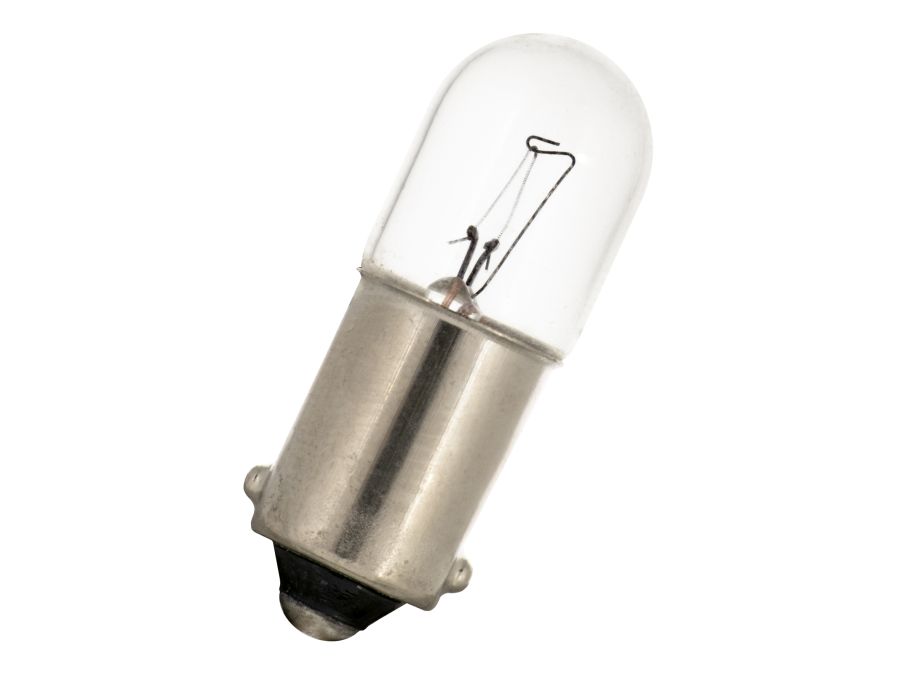 Dværglampe - 6V / 100mA / 0,6W Tube, BA9s sokkel