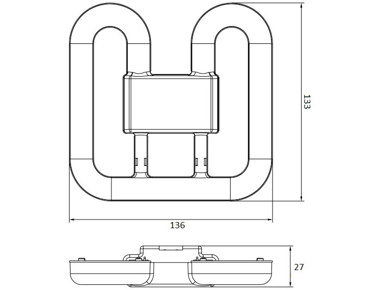 LED PL-Q kompaktrør - 7W (16W), GR8 2 pin (835)