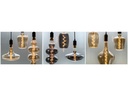LED filament "Bourbon" 240V / 4W, E27 (2200K) Guld, dæmpbar