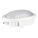 Udendørs LED skotlampe - Oval 6W Neutral Hvid (IP54)