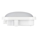 Udendørs LED skotlampe - Oval 6W Neutral Hvid (IP54)