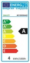 A60 SpiraLED std. pære - 240V / 4W dæmpbar, E27 (2200K)