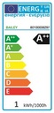 Filament LED rørlampe - 240V / 1W, Ba15d sokkel (Ø22x57mm)