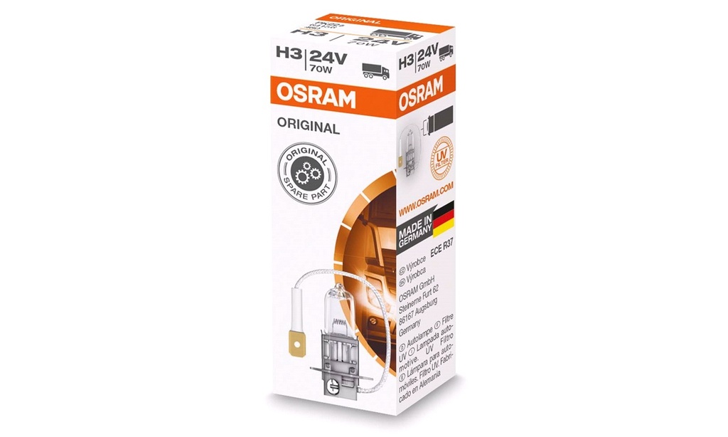 Auto Halogen H3 - 24V / 70W Type 64156 PK22s (1 stk.)