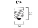 Kronepære - 230V / 11W, E14 sokkel, Klar (50 lm)