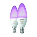 HUE White and Color ambiance E14 kertepære - 4W, BT (2 pak)