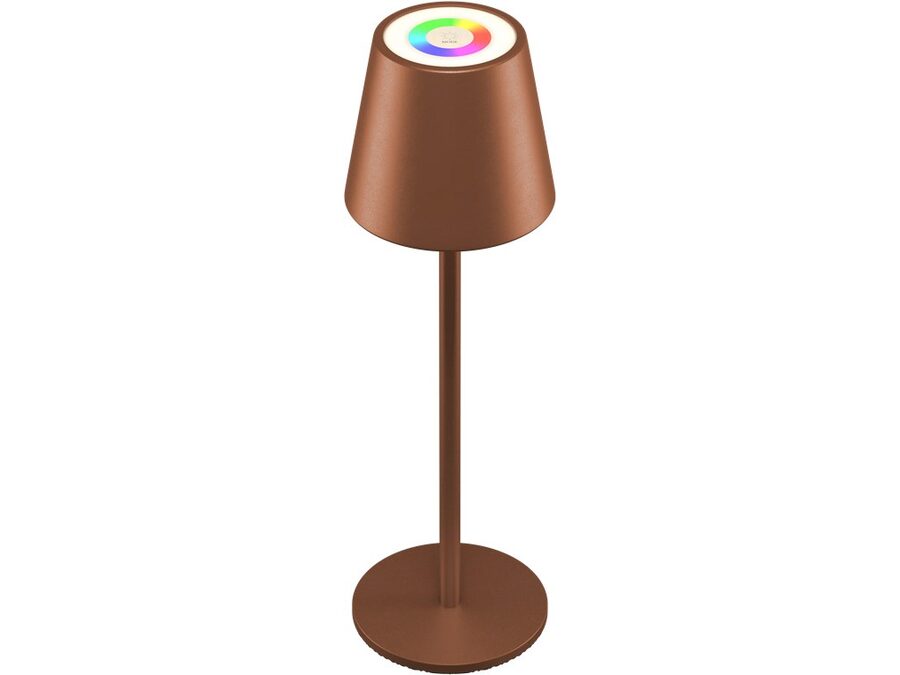 Trådløs LED-bordlampe RGB, bronze (IP44)