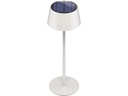 Trådløs LED solar bordlampe, hvid (IP44)