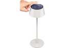 Trådløs LED solar bordlampe, hvid (IP44)