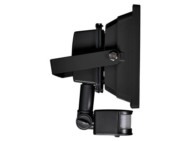 LED facadespot m. PIR - 30W EPISTAR, Varm Hvid (3000K), Sort