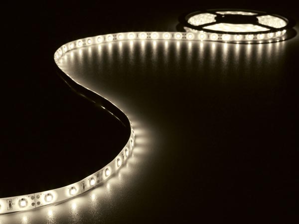 LED strip (IP61) - 12V, 60 LED/m, VarmHvid 3300K (metervare)