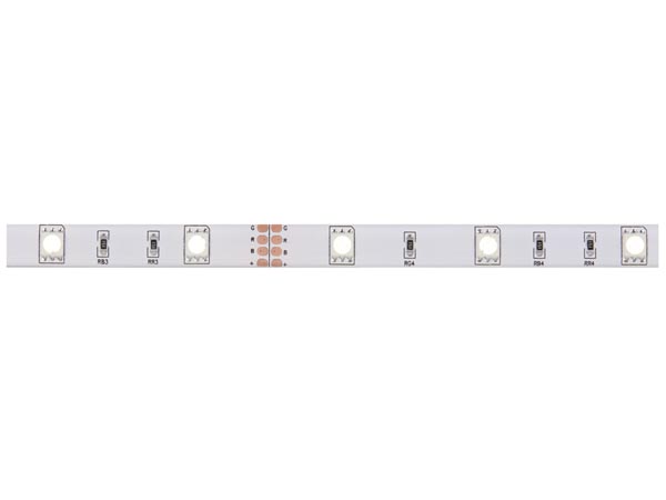 Stænktæt LED strip (IP61) - 12V, 30 RGB LED/m (metervare)
