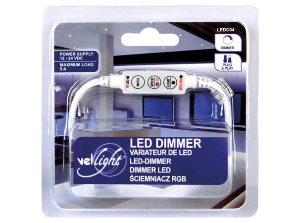 Mini LED lysdæmper - 12-24V / 5A
