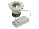 LED indbygningsspot - 230V / 6,5W Rund hvid kip, Varm Hvid