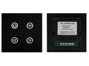 Multifunk. touch RGB LED styring - 3 kanaler, Sort (3 x 4A)