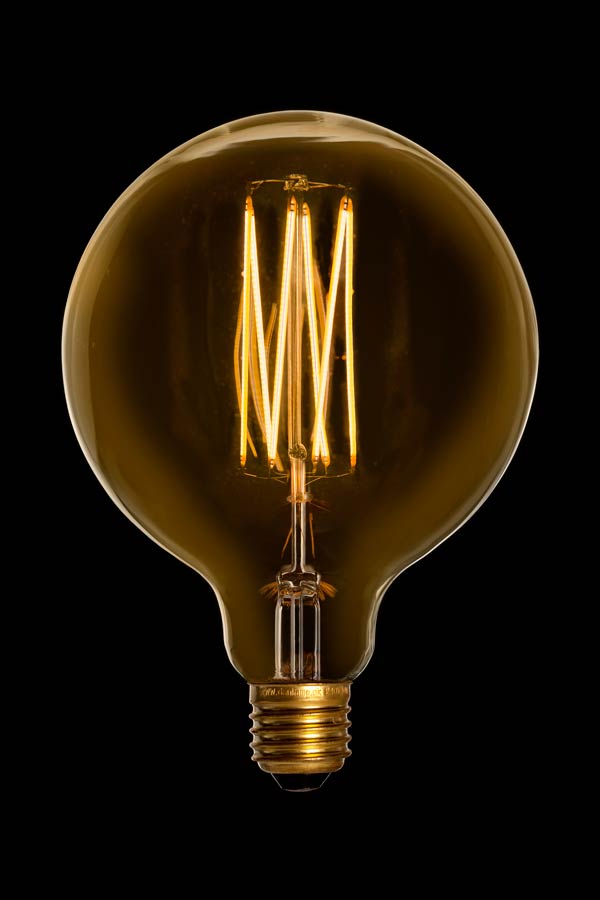 G125 filament MEGA EDISON GOLD LED - 240V / 4W E27 (2000K)