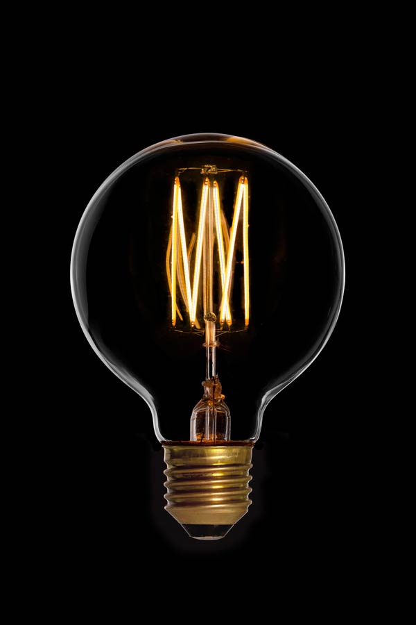 G80 LED filament Globe De Luxe - 240V / 2,5W E27 (2200K)