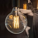 G125 filament MEGA EDISON 6-LED - 240V / 4W E27 (2200K)