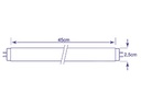 UV sortlysrør - 15W / 230V, 45cm G13 sokkel (Low cost)