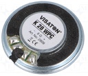 Miniature højttalerelement - 1W, 8ohm, Ø28x5,5mm