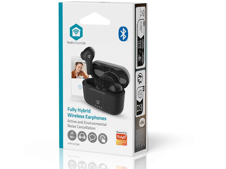 Trådløse Bluetoth hovedtelefoner, Hybrid (ENC+ANC)