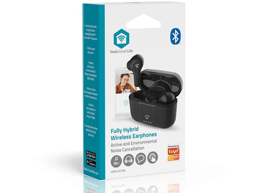 Trådløse Bluetoth hovedtelefoner, Hybrid (ENC+ANC)
