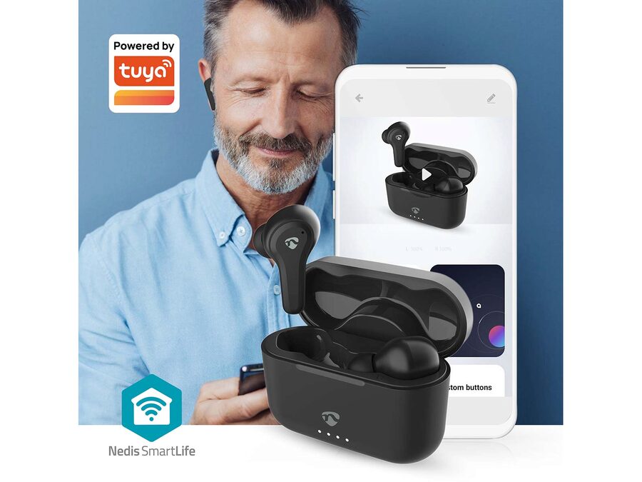 Trådløse Bluetoth hovedtelefoner, Hybrid (ENC+ANC)