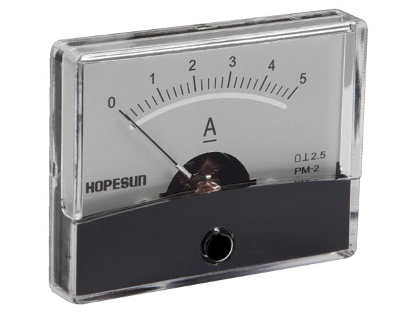 Analog strøm-panelmeter - 5A DC (60x47mm)