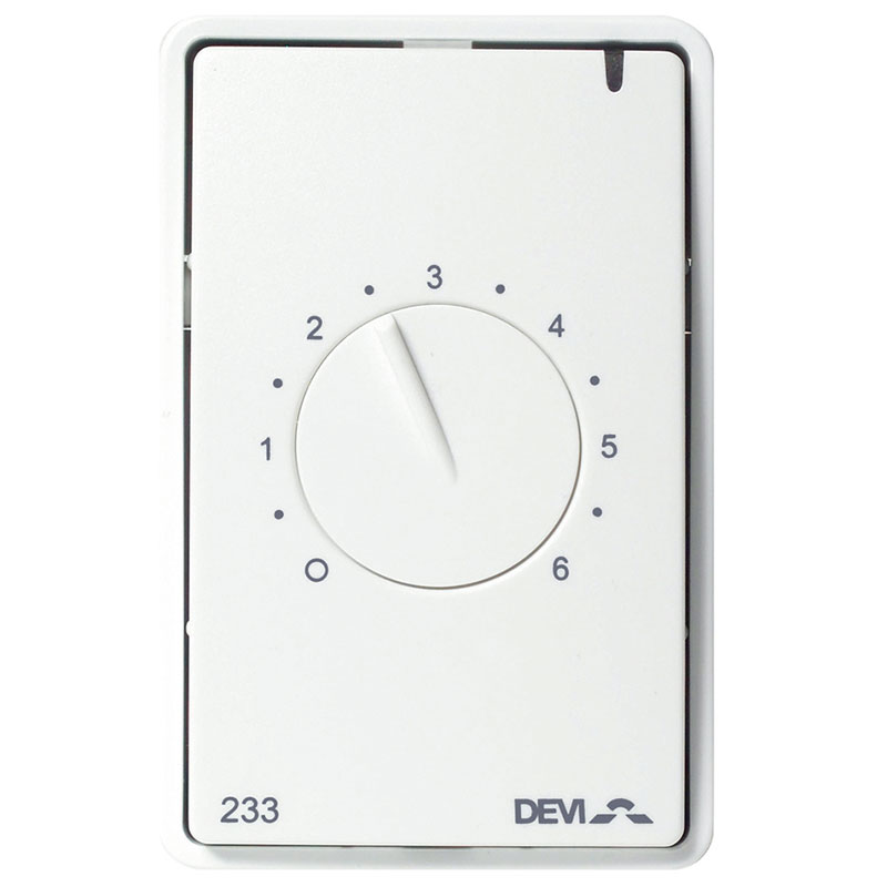 Devregi 233 rumtermostat hvid