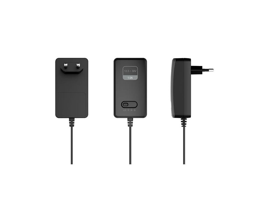 Universal netadapter - 13,5/18/24/30Vdc 30W 1A (6 DC-stik)