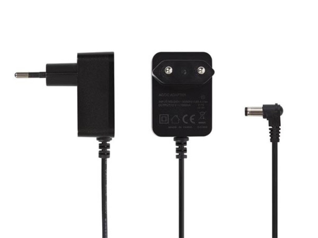 Netadapter - 12Vdc / 24W (2A), Sort (5,5x2,1mm)