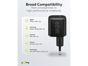 USB-C PD netadapter - 1xUSB-C (65W/3,25A), Sort