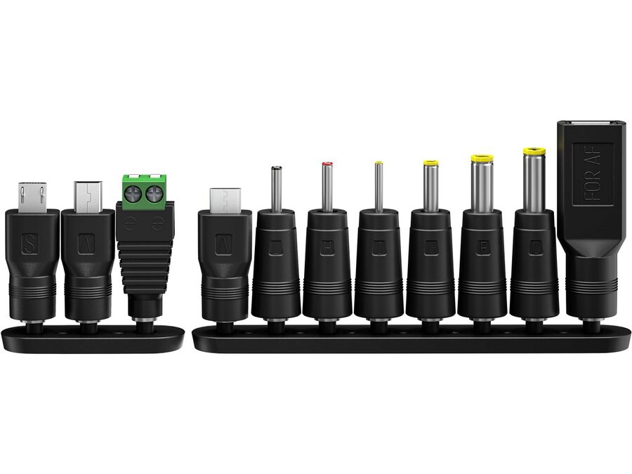 Universal netadapter - 3-12Vdc, 18W (1,5A) inkl. 11 stik