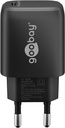 USB-C PD netadapter - 1xUSB-C, 5V/9V, 25W/3A, Sort