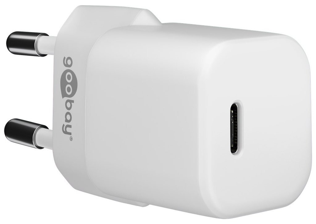 USB-C™ PD (Power Delivery) Lynlader, nano (20W), Hvid