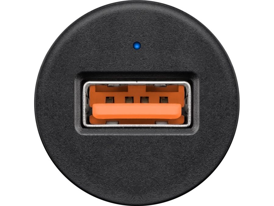 Quick Charge QC3.0 USB billader - Sort (max 3A)
