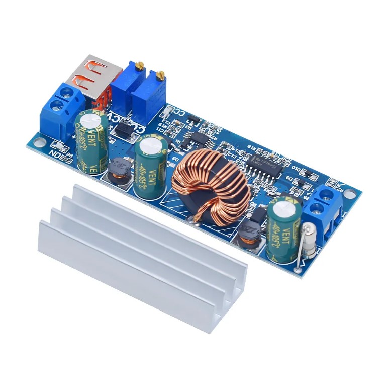 DC-DC (CV og CC) step-up konverter USB - 2-24 > 3-30V / 0-4A