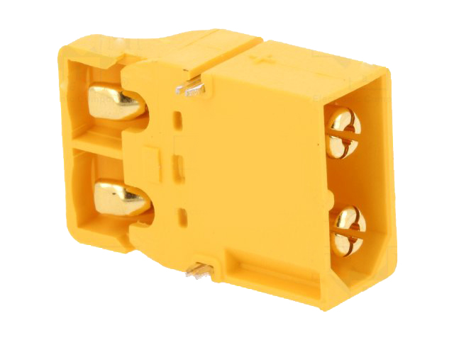 DC-XT60 fatning - 2pol han, SMT